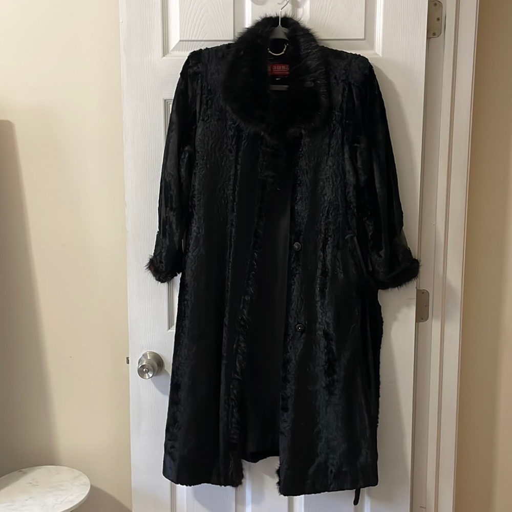Vintage Fur/Leather 1920s Winter Coat